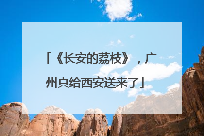 《长安的荔枝》，广州真给西安送来了