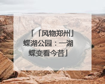「风物郑州」蝶湖公园：一湖蝶变看今昔