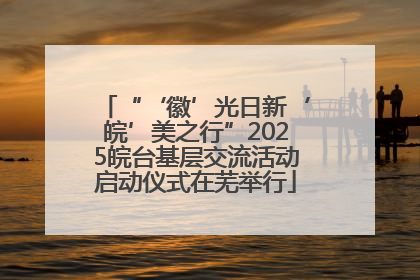 “‘徽’光日新‘皖’美之行”2025皖台基层交流活动启动仪式在芜举行
