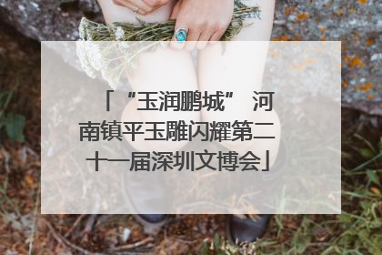 “玉润鹏城” 河南镇平玉雕闪耀第二十一届深圳文博会