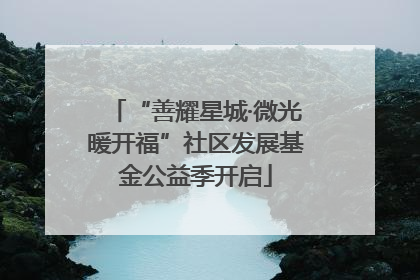 “善耀星城·微光暖开福”社区发展基金公益季开启