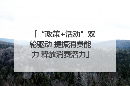 “政策+活动”双轮驱动 提振消费能力 释放消费潜力