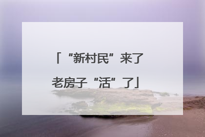“新村民”来了 老房子“活”了