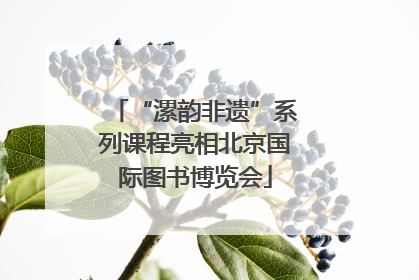 “漯韵非遗”系列课程亮相北京国际图书博览会