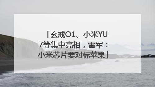 玄戒O1、小米YU7等集中亮相，雷军：小米芯片要对标苹果