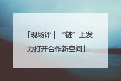 现场评｜“链”上发力打开合作新空间