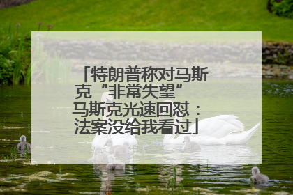 特朗普称对马斯克“非常失望” 马斯克光速回怼：法案没给我看过