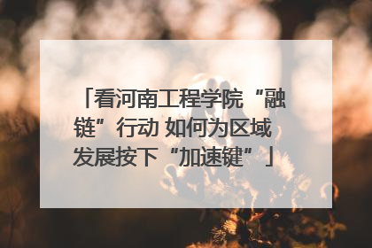 看河南工程学院“融链”行动 如何为区域发展按下“加速键”