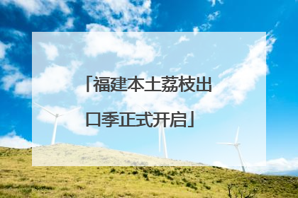 福建本土荔枝出口季正式开启