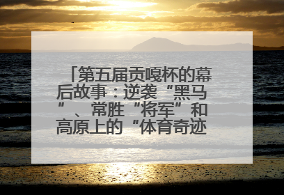 第五届贡嘎杯的幕后故事：逆袭“黑马”、常胜“将军”和高原上的“体育奇迹”丨微纪录