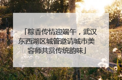 粽香传情迎端午，武汉东西湖区城管邀请城市美容师共赏传统韵味