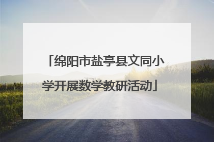 绵阳市盐亭县文同小学开展数学教研活动