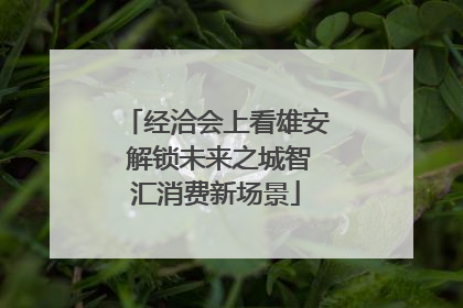 经洽会上看雄安 解锁未来之城智汇消费新场景