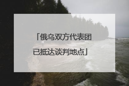 俄乌双方代表团已抵达谈判地点