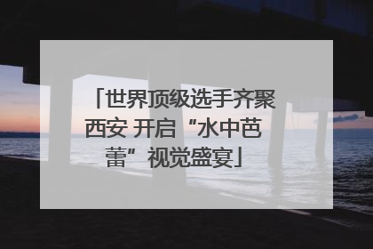 世界顶级选手齐聚西安 开启“水中芭蕾”视觉盛宴