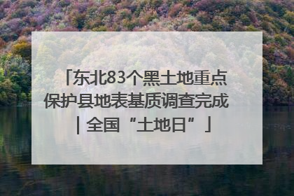 东北83个黑土地重点保护县地表基质调查完成｜全国“土地日”