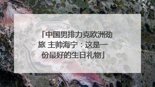 中国男排力克欧洲劲旅 主帅海宁：这是一份最好的生日礼物