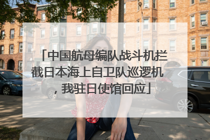 中国航母编队战斗机拦截日本海上自卫队巡逻机，我驻日使馆回应