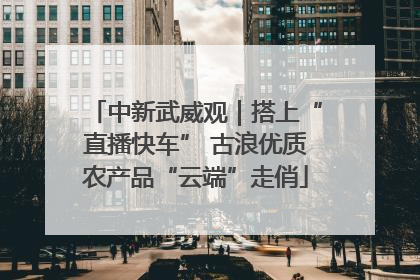 中新武威观｜搭上“直播快车” 古浪优质农产品“云端”走俏