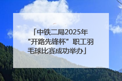 中铁二局2025年“开路先锋杯”职工羽毛球比赛成功举办