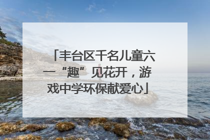 丰台区千名儿童六一“趣”见花开，游戏中学环保献爱心