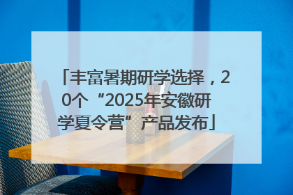 丰富暑期研学选择，20个“2025年安徽研学夏令营”产品发布