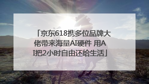 京东618携多位品牌大佬带来海量AI硬件 用AI把2小时自由还给生活