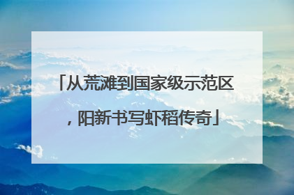 从荒滩到国家级示范区，阳新书写虾稻传奇