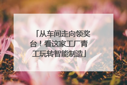 从车间走向领奖台！看这家工厂青工玩转智能制造
