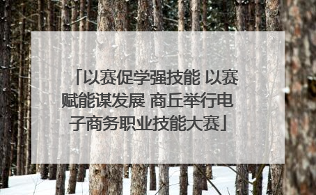 以赛促学强技能 以赛赋能谋发展 商丘举行电子商务职业技能大赛