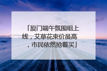 厦门端午氛围组上线，艾草花束价虽高，市民依然抢着买