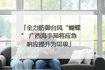 全力防御台风“蝴蝶” 广西海事局将应急响应提升为Ⅲ级