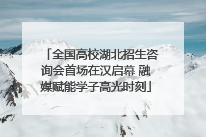 全国高校湖北招生咨询会首场在汉启幕 融媒赋能学子高光时刻