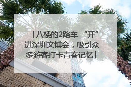 八楼的2路车 “开” 进深圳文博会，吸引众多游客打卡青春记忆
