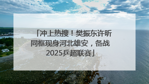 冲上热搜！樊振东许昕同框现身河北雄安，备战2025乒超联赛