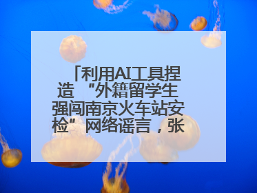 利用AI工具捏造 “外籍留学生强闯南京火车站安检”网络谣言，张某燕被行政拘留