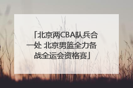 北京两CBA队兵合一处 北京男篮全力备战全运会资格赛