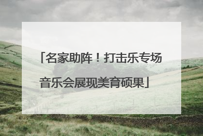 名家助阵！打击乐专场音乐会展现美育硕果