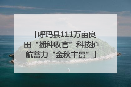 呼玛县111万亩良田“播种收官”科技护航蓄力“金秋丰景”