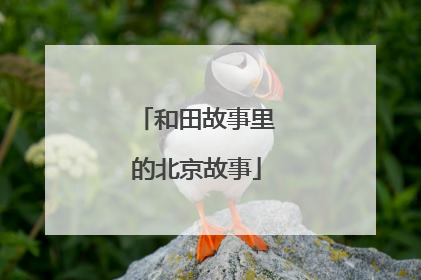 和田故事里的北京故事