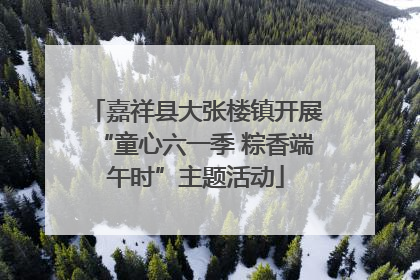 嘉祥县大张楼镇开展“童心六一季 粽香端午时”主题活动