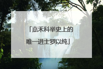 嘉禾科举史上的唯一进士罗以纯