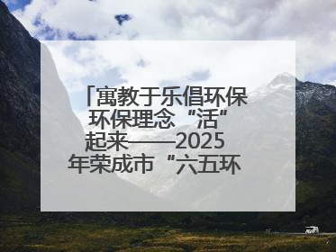 寓教于乐倡环保 环保理念“活”起来——2025年荣成市“六五环境日”宣传活动圆满举行