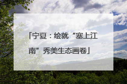 宁夏：绘就“塞上江南”秀美生态画卷
