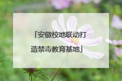 安徽校地联动打造禁毒教育基地