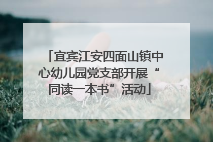 宜宾江安四面山镇中心幼儿园党支部开展“同读一本书”活动