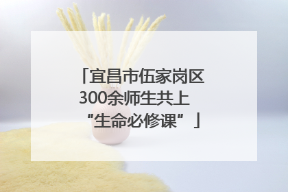 宜昌市伍家岗区300余师生共上“生命必修课”