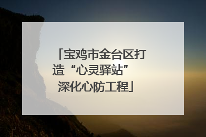 宝鸡市金台区打造“心灵驿站” 深化心防工程