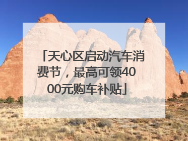 天心区启动汽车消费节，最高可领4000元购车补贴