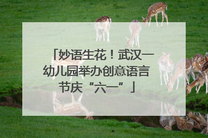 妙语生花！武汉一幼儿园举办创意语言节庆“六一”